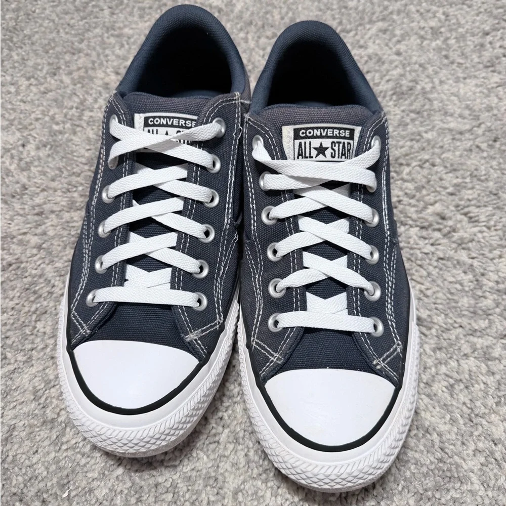 Converse All Star Low Top Sneakers Gray Canvas Lace Up Men’s 9 Women’s 11 - Picture 4 of 10
